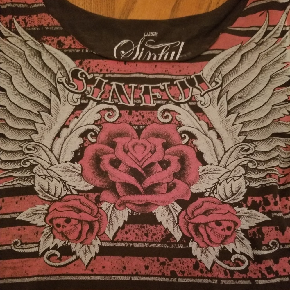 A Affliction Short Sleeved Top